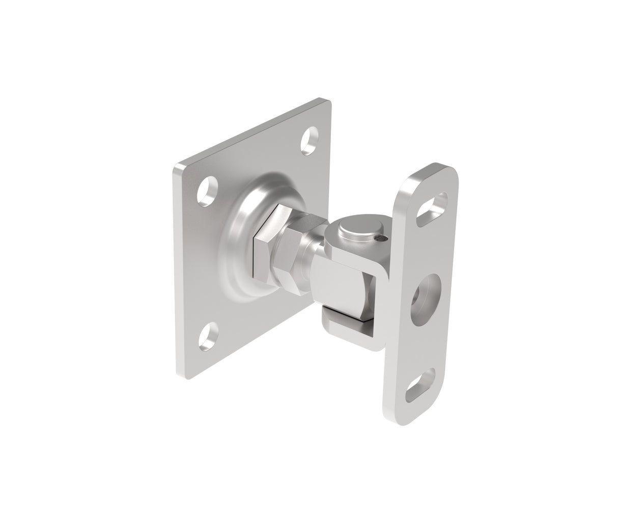 Pánt nastavitelný s kotevní přírubou, INOX, M16