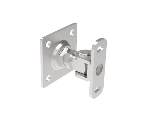 Pánt nastavitelný s kotevní přírubou, INOX, M16