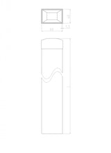Jeklový sloupek ZnPVC RAL 6005 40x60x2500mm