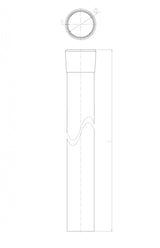 Sloupek "H" ZnPVC RAL 6005 D48mm, 1750x1,5mm