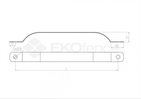 Opasek sloupku ZnPVC RAL 6005 D48mm