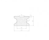WPC plný podkladový hranol antracit 40x25x4000mm