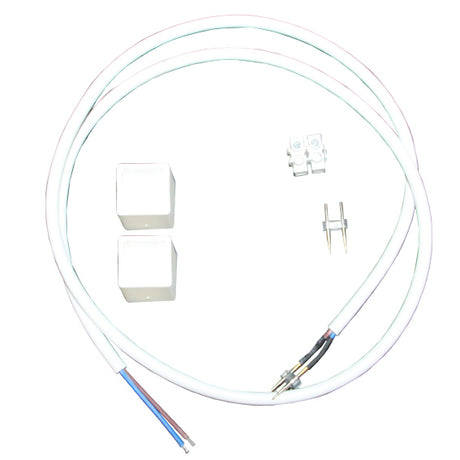 Kabel dvoužilový+led konektor 2x0,75mm 1x1m