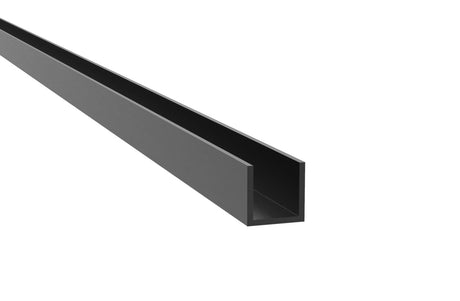 Hliníkový U profil AL 20x14x2mm BLACK